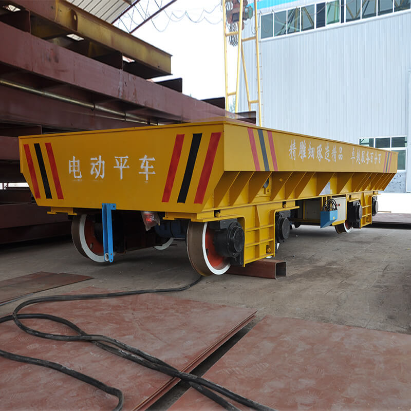 50t Battery Driven Rail Transport Bogie with Turning Function Transfer Coils Bay to Bay - China Transfer Cart manufacturer, Transfer 